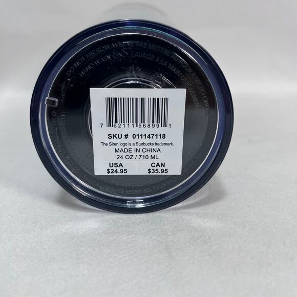 SOLD!! Starbucks 2023 24 oz Velvet Christmas Tumbler with Straw Bow Charm‎ - Picture 3 of 5